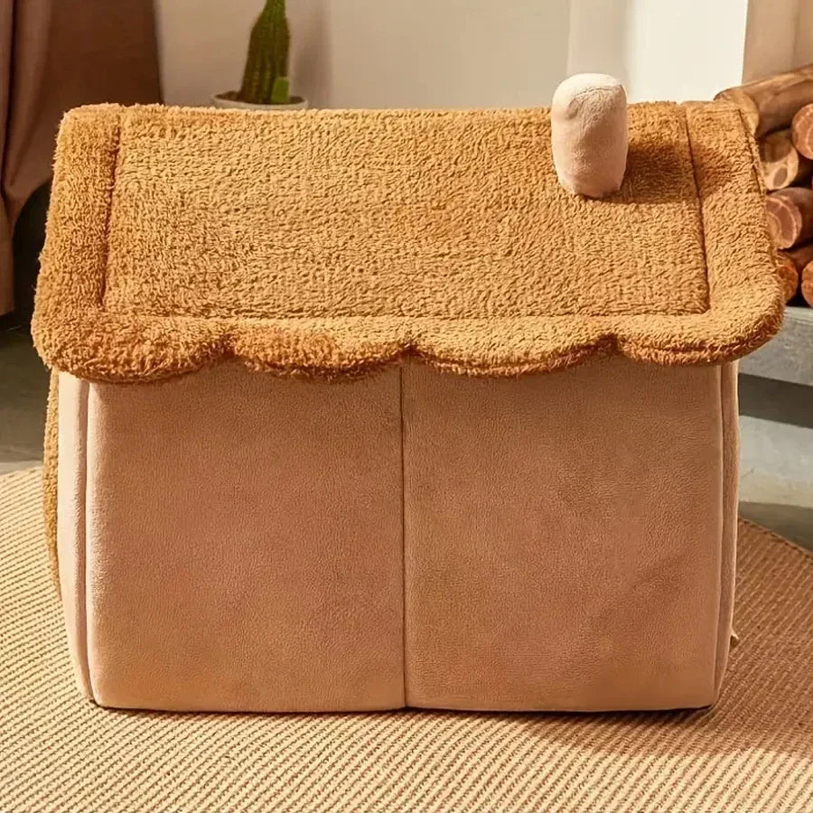 Foldable Pet House Removable Washable Cat And Puppy Cave