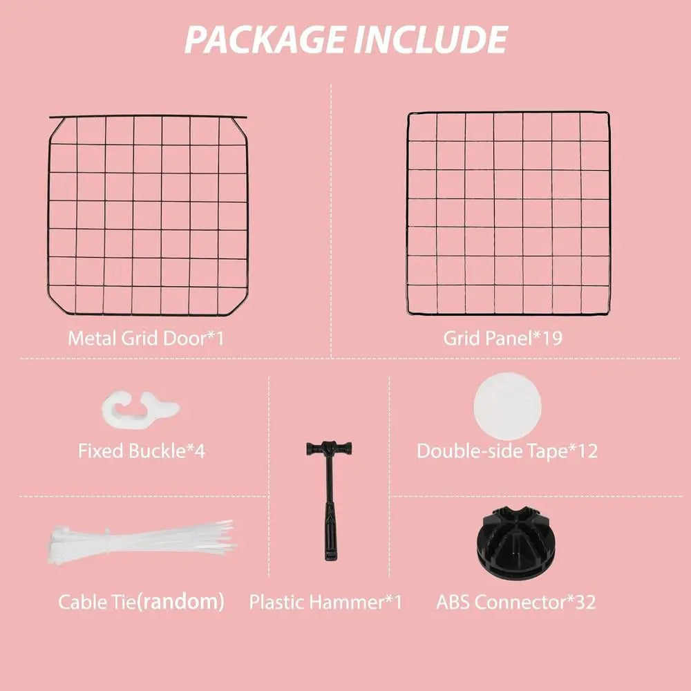 Expandable Small Animal Cage With Door And Top For Pets