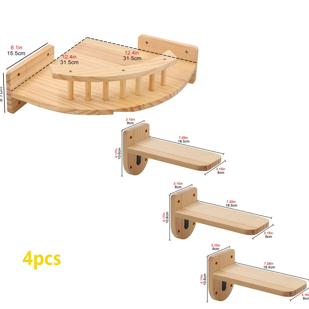 Wall Mounted Cat Climbing Shelves Cat House