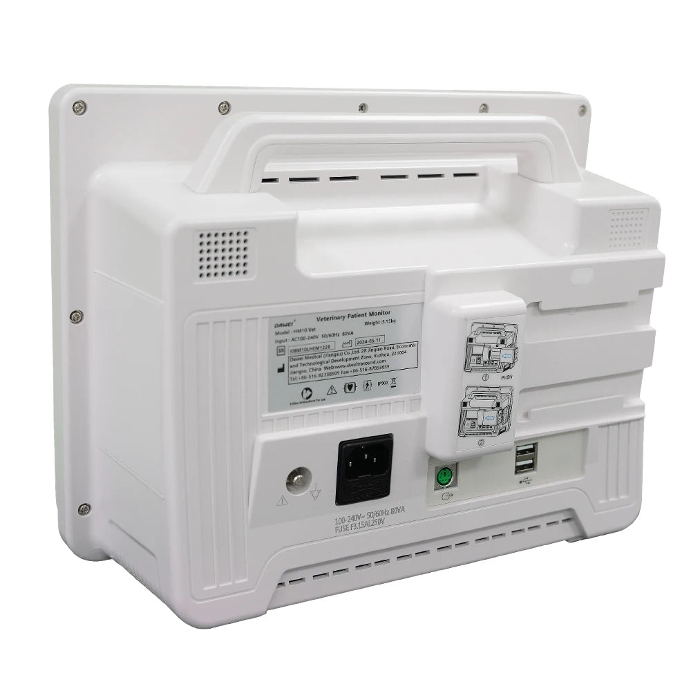 DAWEI Portable Veterinary Monitor 6 Parameter for Clinic