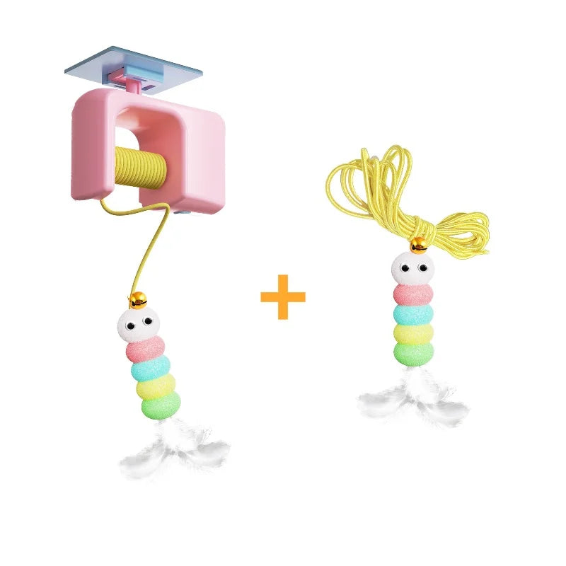 Rechargeable Interactive Hanging Cat Toy Flying Bird For Cats