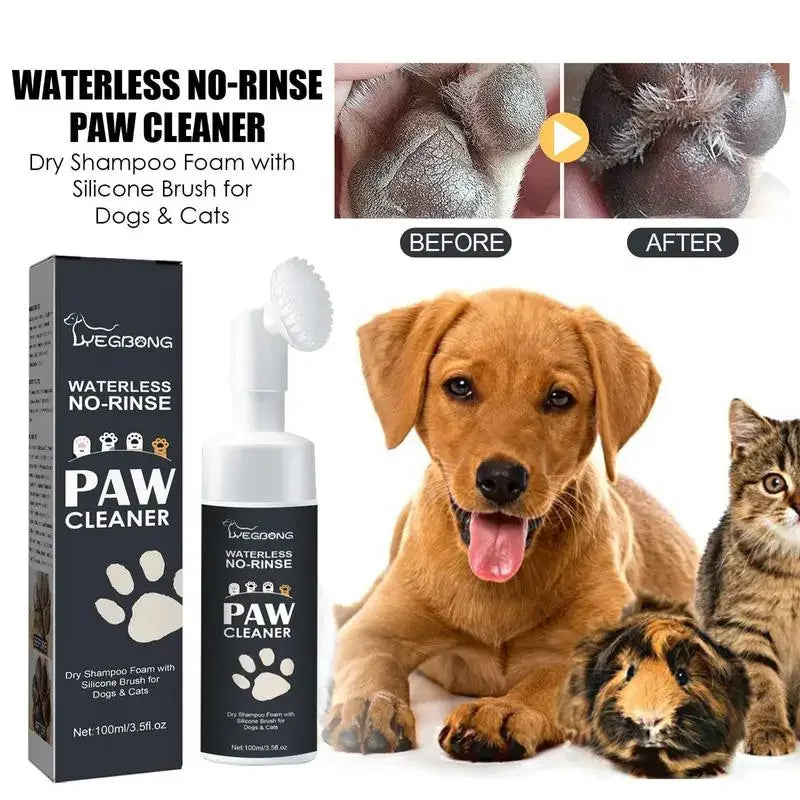 Cleaner Foam For Dogs Cats With Silicone Scrubber