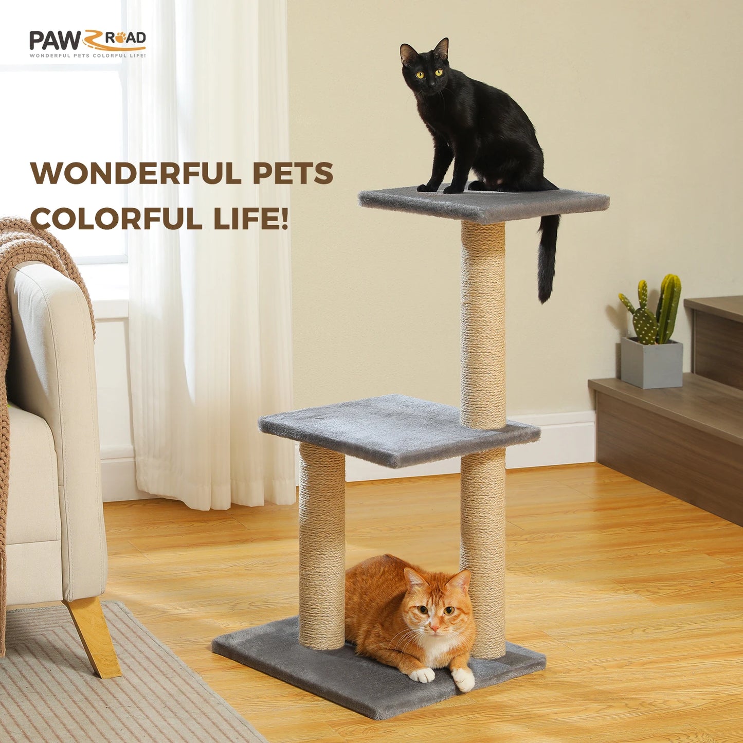 Cat Tree Tower For Indoor Cats Two Styles