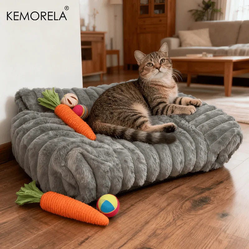 Striped Sofa Bed For Cats And Small Dogs