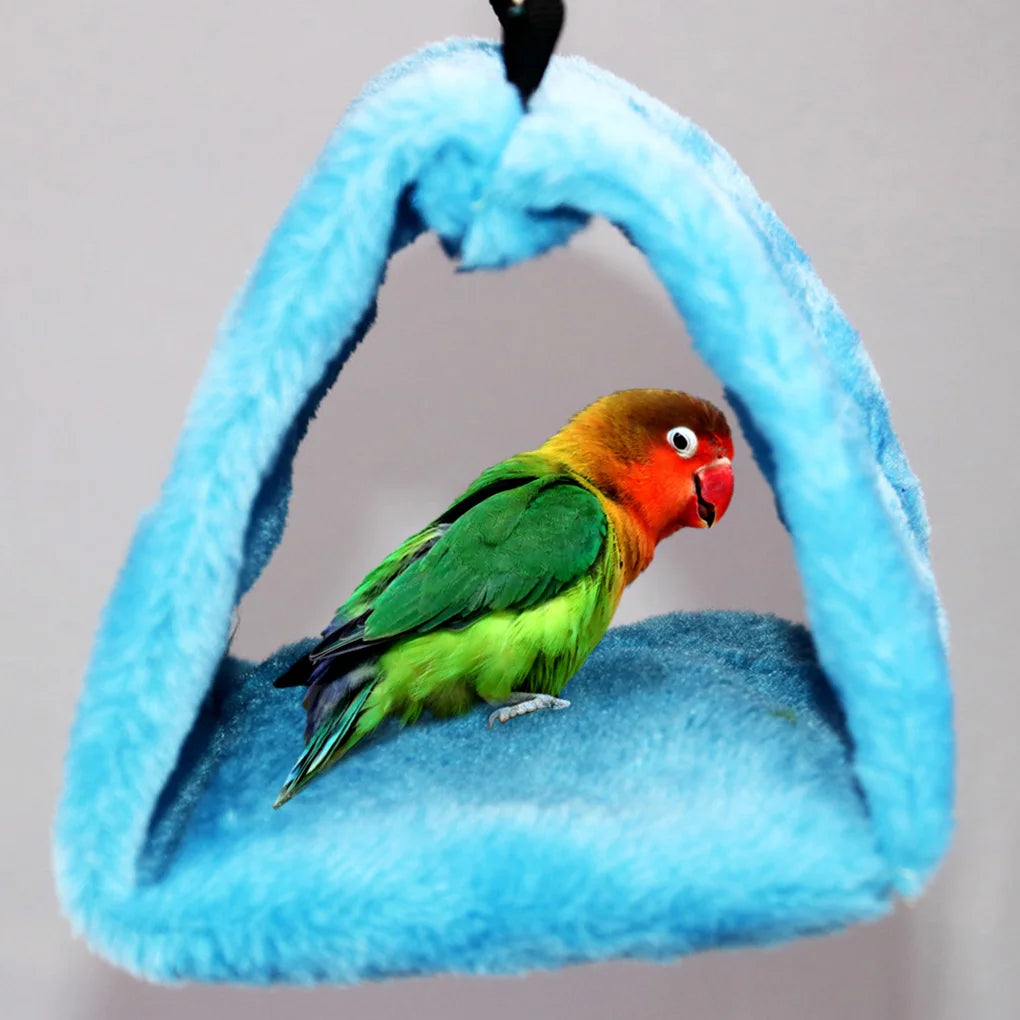 Flannel Hanging Bird Nest Hammock Cave For Birds Cozy