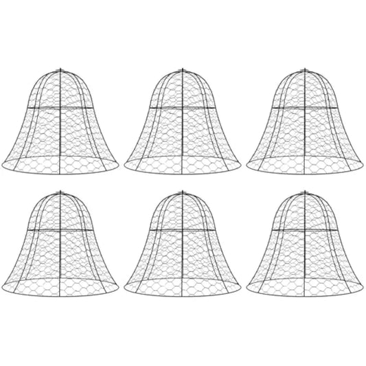 Chicken Wire Cloche Stackable Plant Protectors 6 Pack