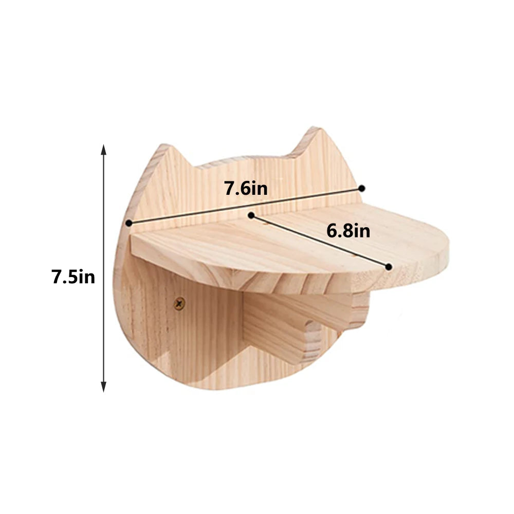 CWV Wall Mounted Cat Shelves And Moon Hammock Perches