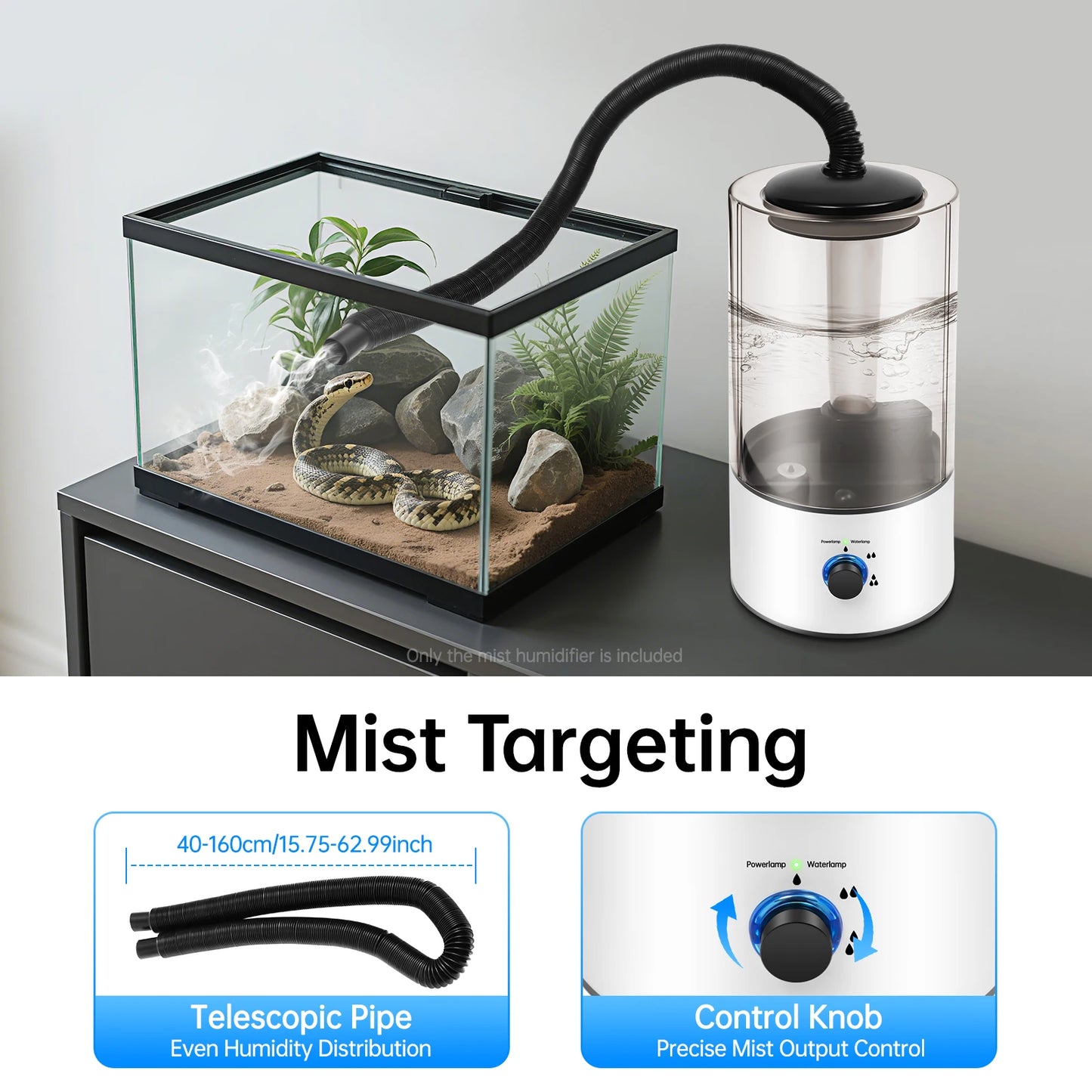 High-concerned Reptile Mister Humidifier Terrarium Fogger