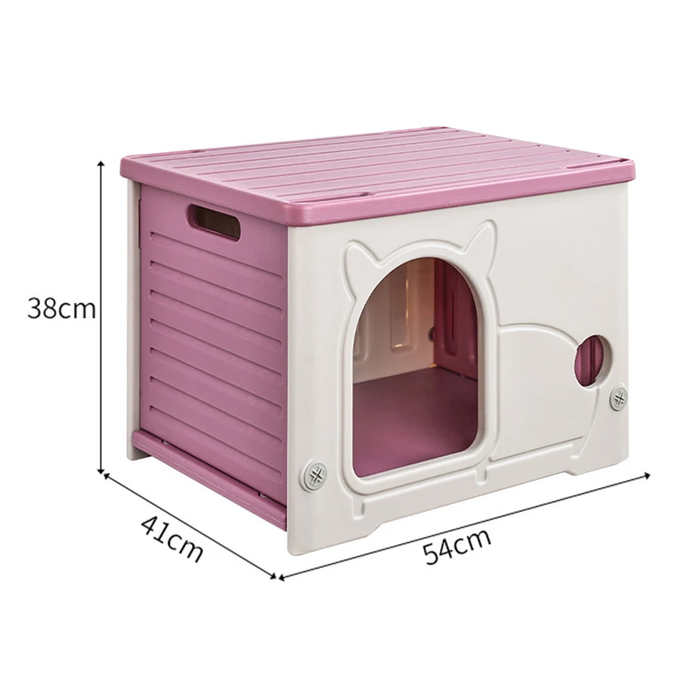 Outdoor Cat House Waterproof Shelter Cozy Winter Bed