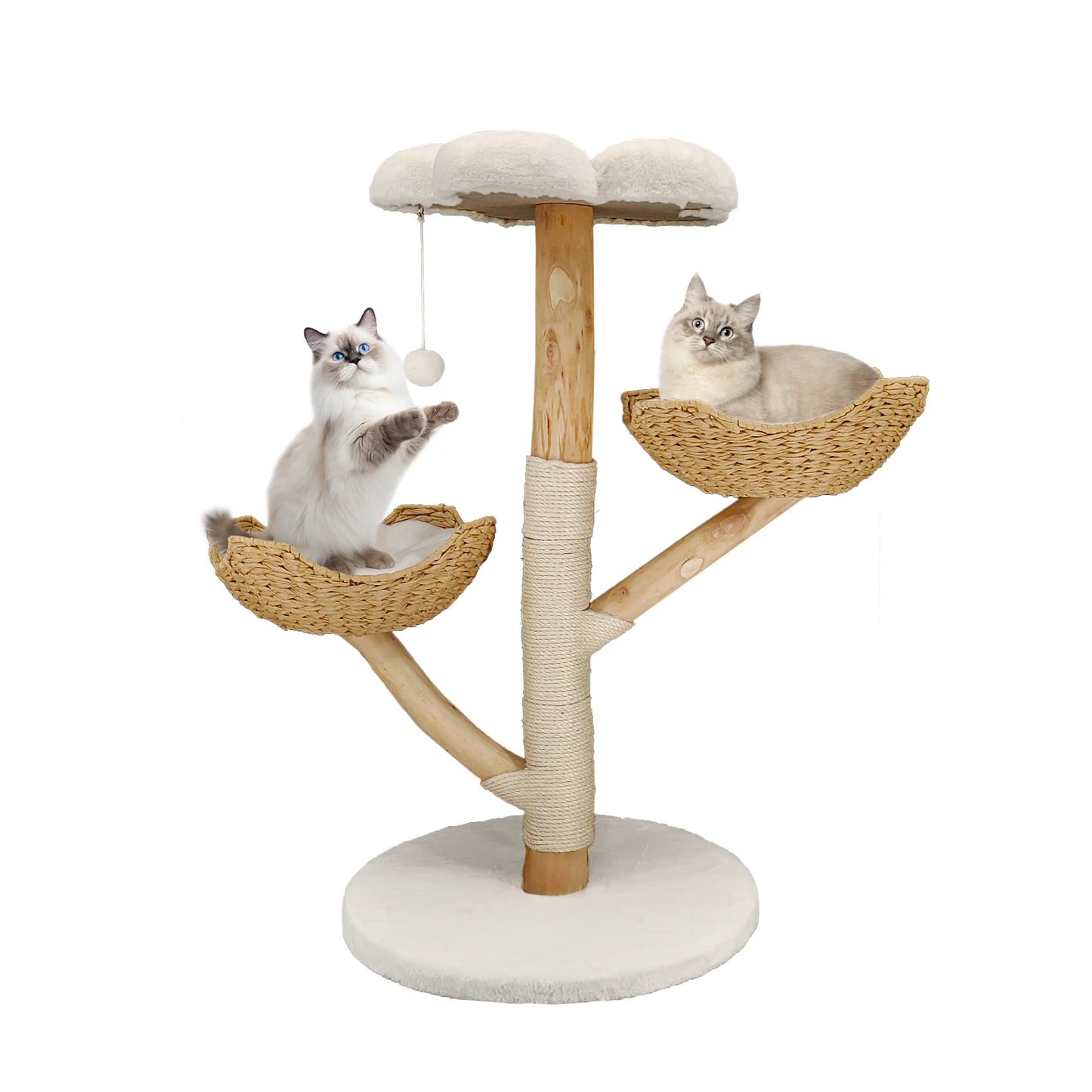 BORWARTCN Premium Engineering MultiLevel CatTree Tower With Scratching Posts Indoors