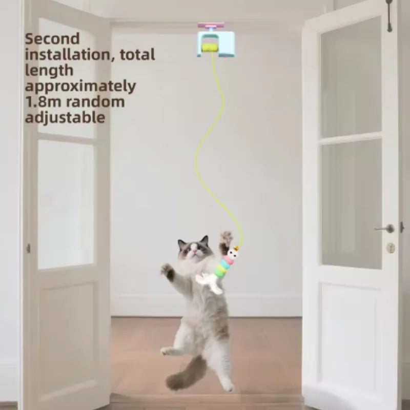 Rechargeable Interactive Hanging Cat Toy Flying Bird For Cats