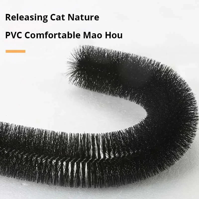 Cat Grooming Arch Toy With Massage Brush Scratching Pad