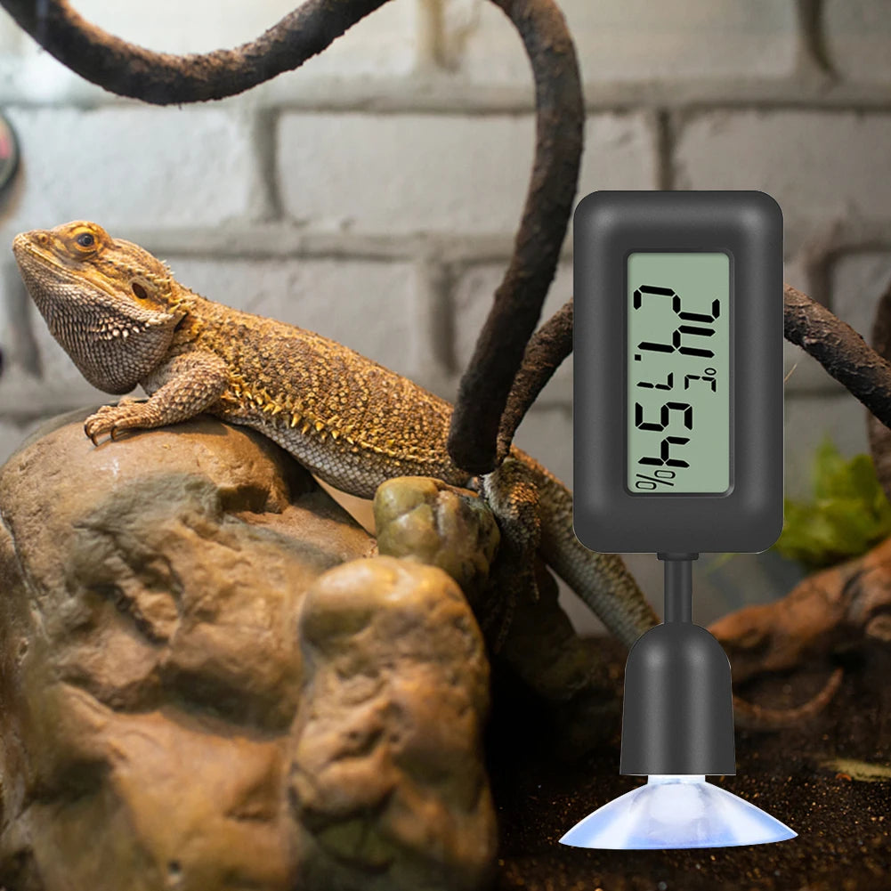 Reptile Thermometer Digital Hygro Therm Humidity Meter For Terrarium