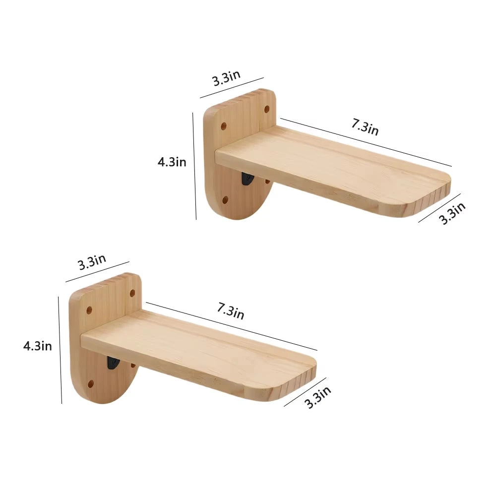 CWV Wall Mounted Cat Shelves And Moon Hammock Perches
