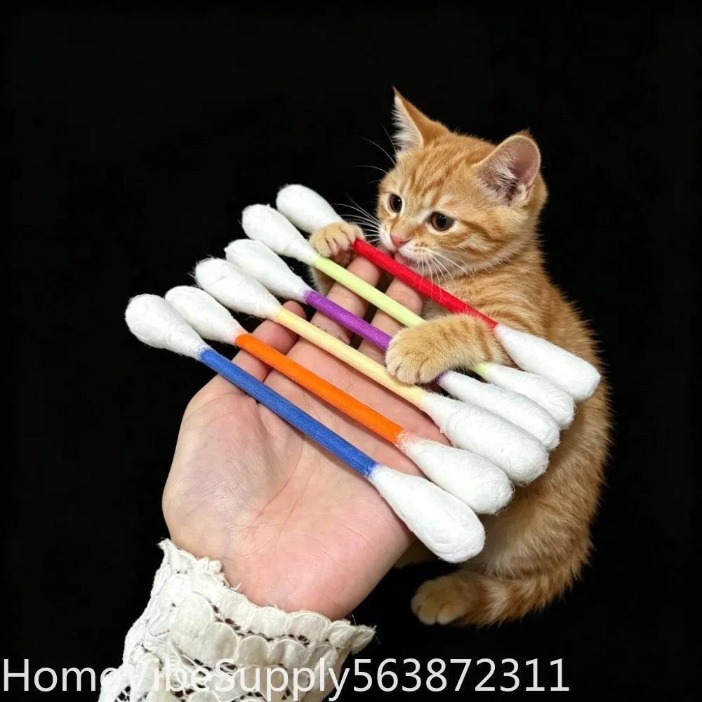 Sisal Cotton Swab Catnip Chew Toy For Cats And Kittens