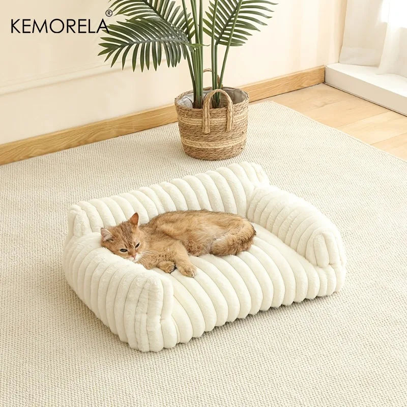 Striped Sofa Bed For Cats And Small Dogs