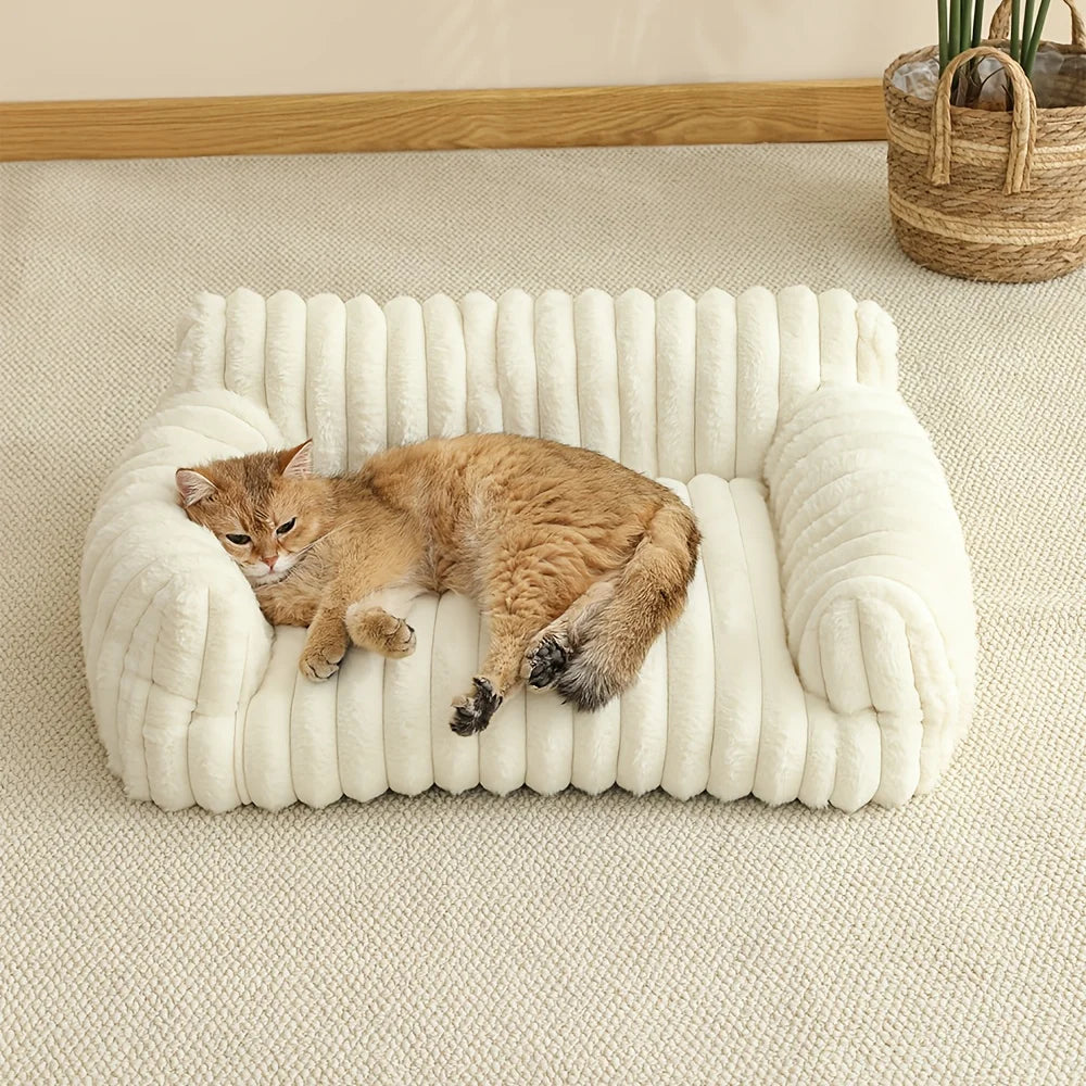 Striped Sofa Bed For Cats And Small Dogs