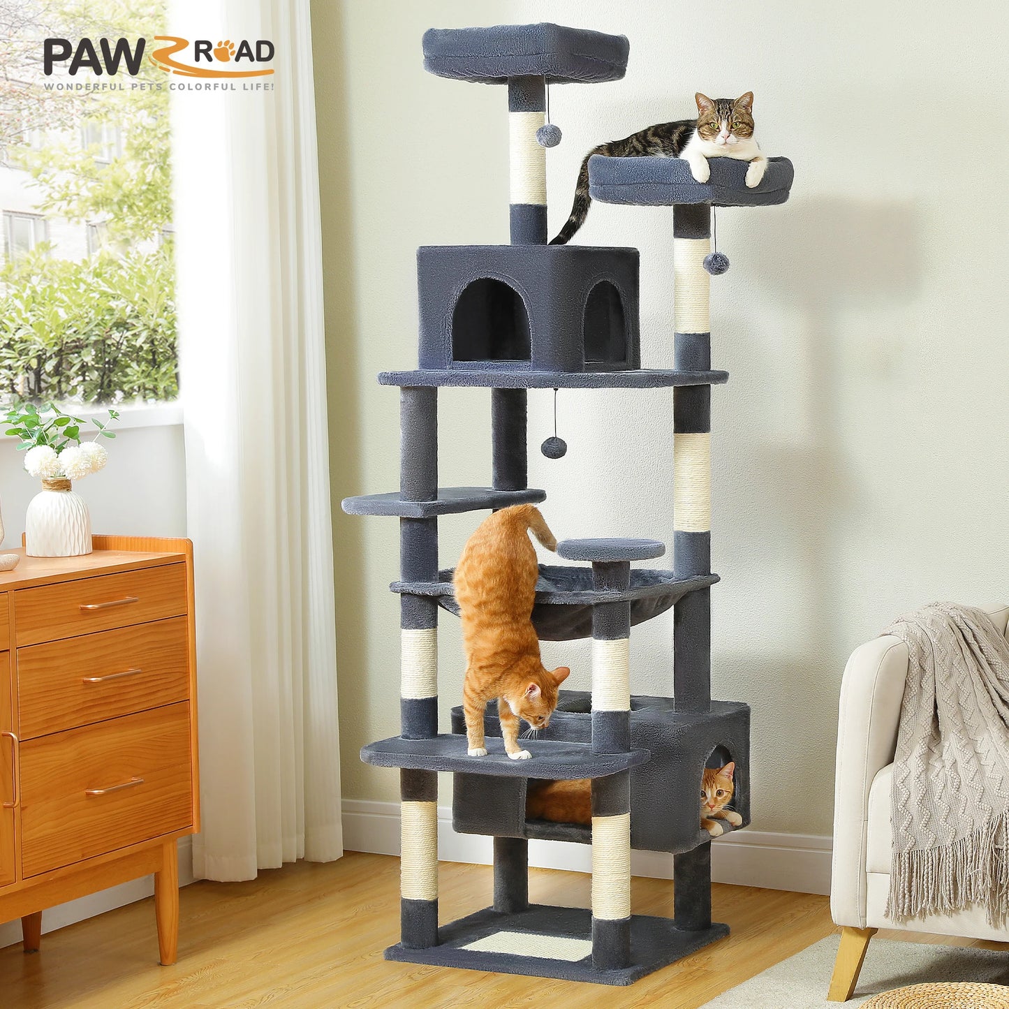 Cat Tree Tower Indoor Scratching Posts and Toys
