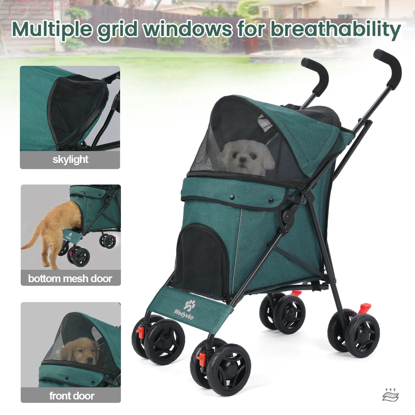 Outdoor Pet Stroller For Cat And Small Dog