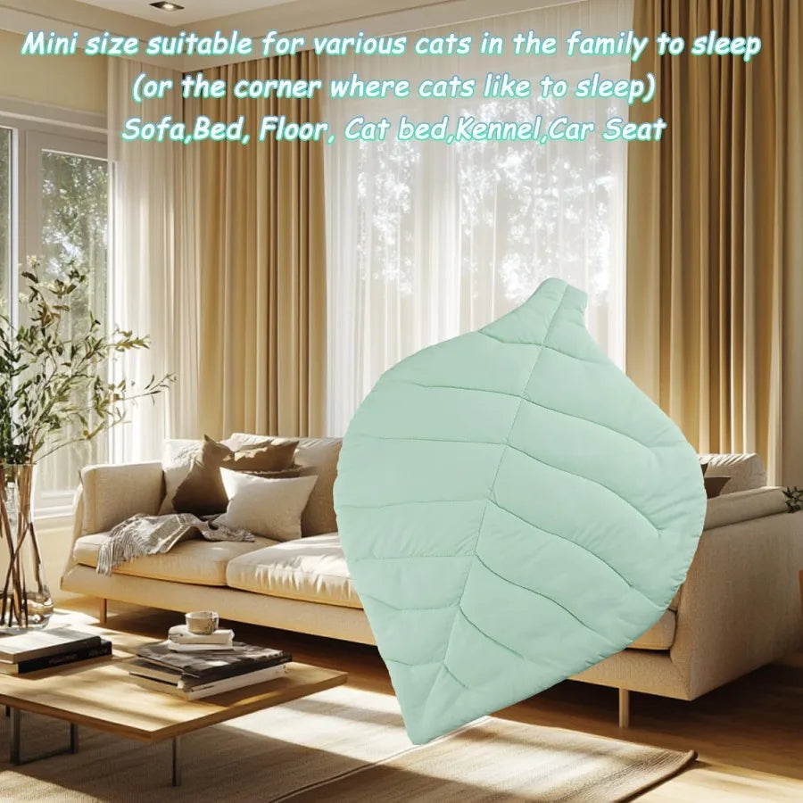 Leaf Shaped Pet Cooling Mat For Cats And Small Dogs