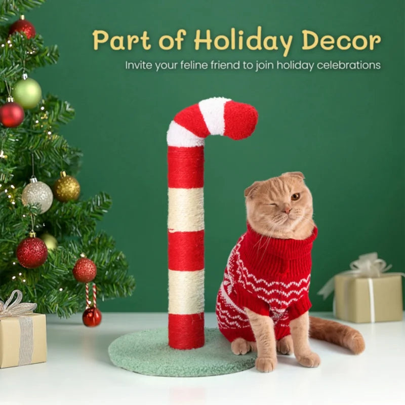 Christmas Cat Tree Scratcher Board Premium Sisal Construction