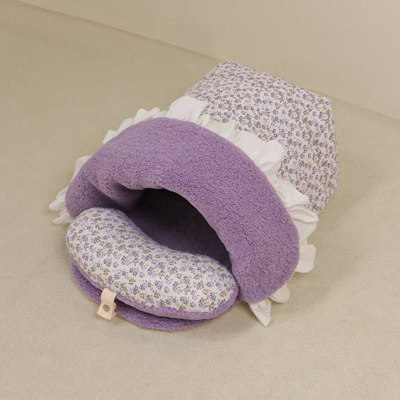 Plush Sleeping Bag for Small Dogs Stroller Outdoor Use