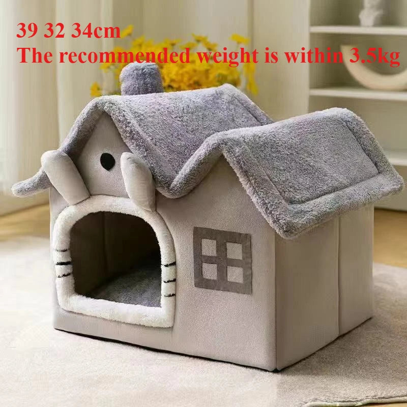 Foldable Puppy House And Cat Warm Bed Nest