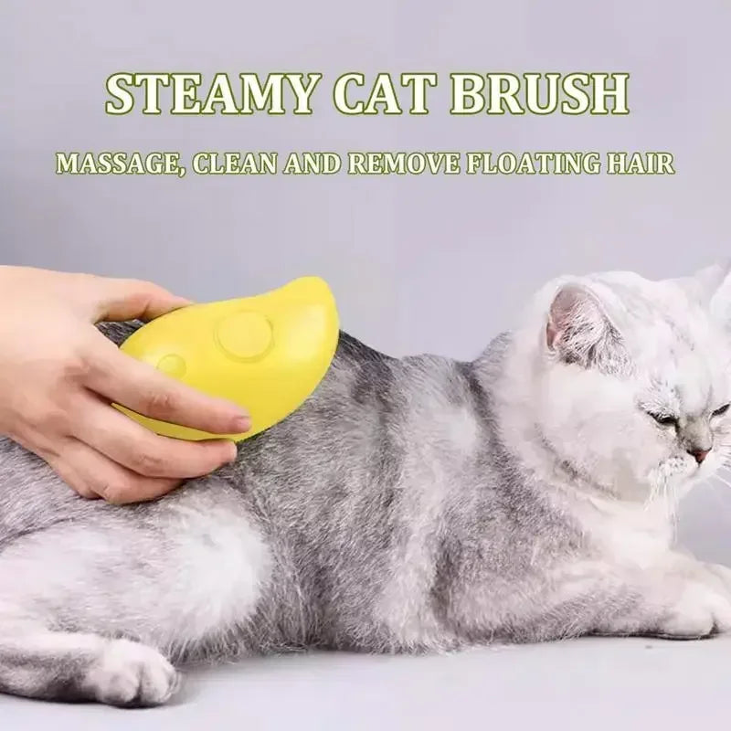 Steamy Brush Electric Sprayer Massage Comb For Cats And Dogs