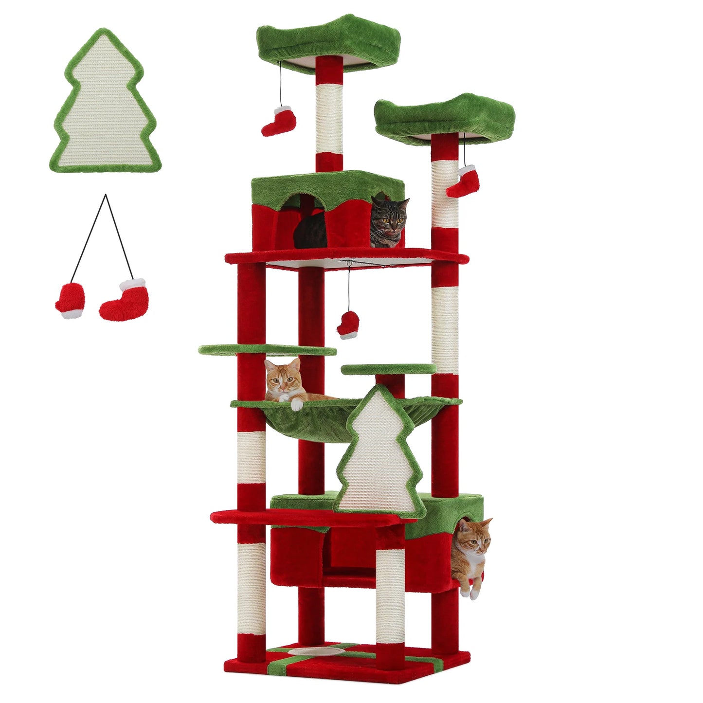 Cat Tree Tower With Sisal Scratching Posts Condo
