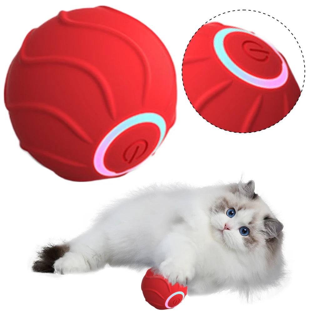 Cat Rolling Ball Interactive Cat Toy Ball USB Rechargeable