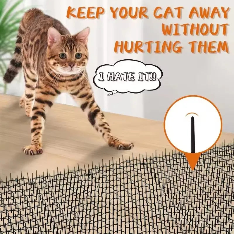 Adjustable Plastic Scat Mat For Garden Cat And Dog Repellent