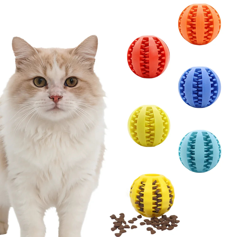 Durable Rubber Dog Puzzle Ball For Teething And Biting Training