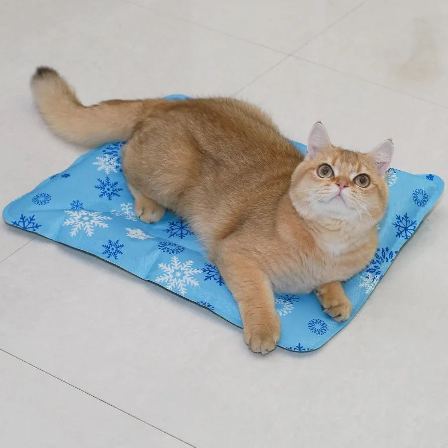 Foldable Gel Cooling Mat For Pets Ice Crystal Powder Pad
