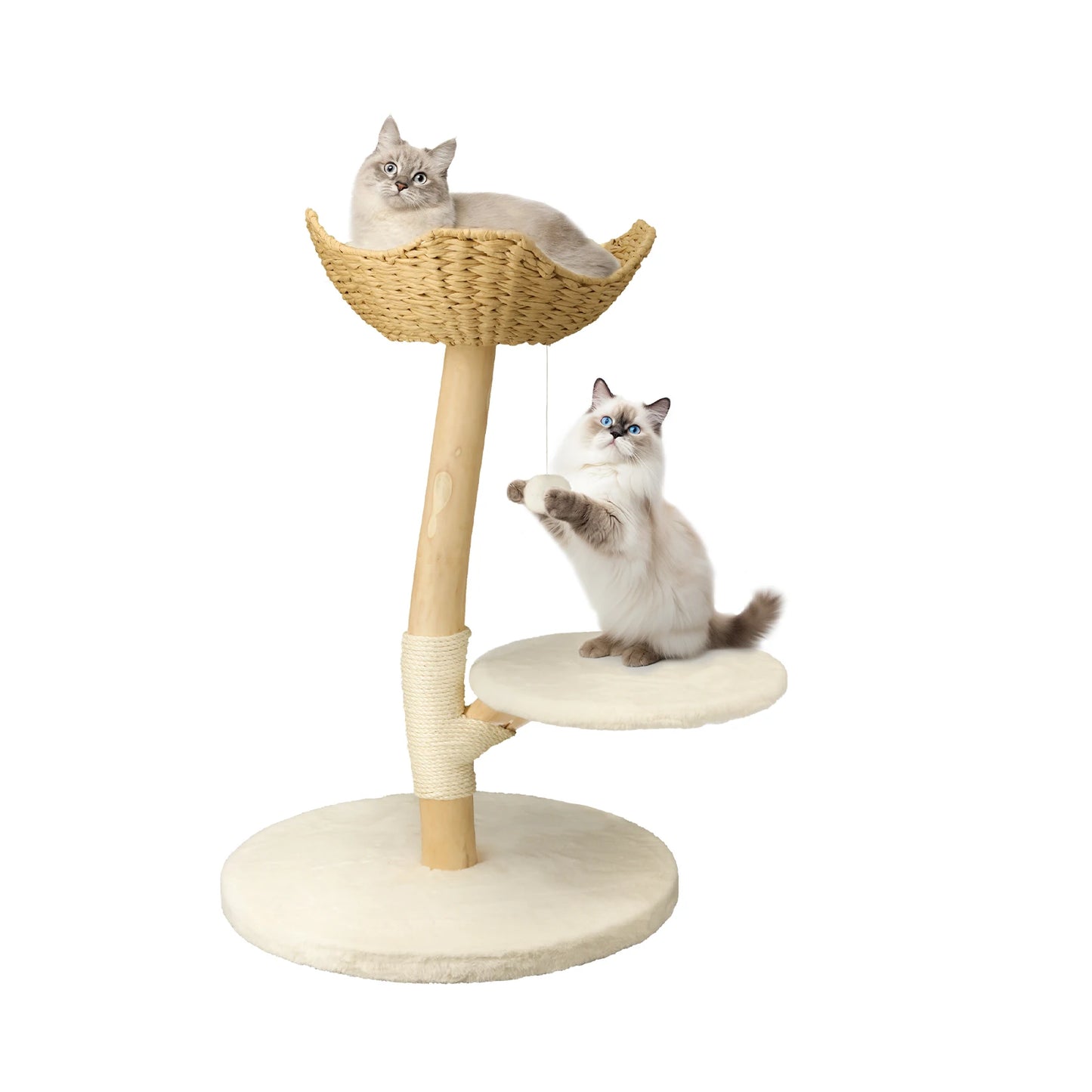 BORWARTCN Premium Engineering MultiLevel CatTree Tower With Scratching Posts Indoors
