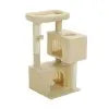 ^Three Tier Cat Tree With Sisal Scratching Post