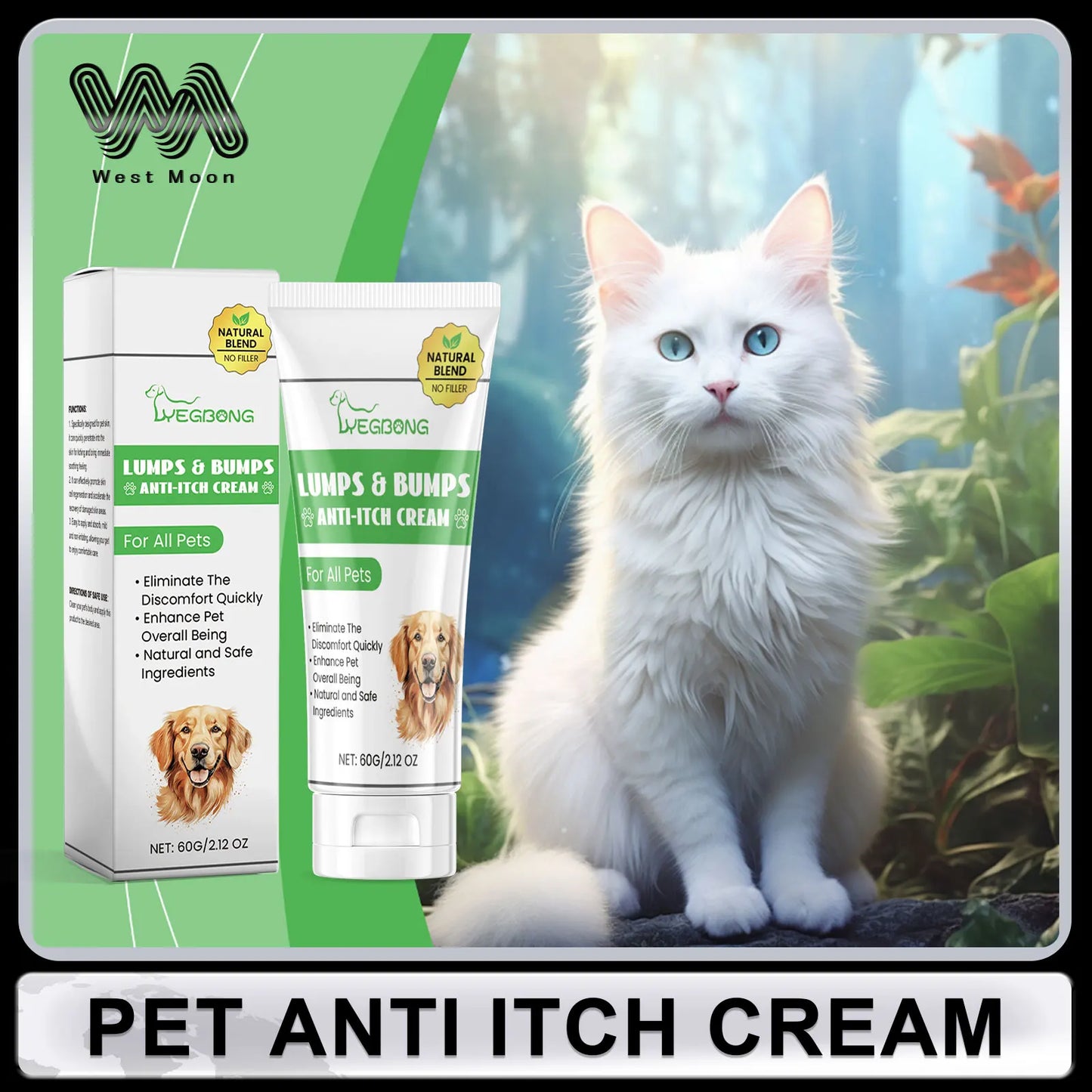 YEGBONG Herbal Pet Skin Care Cream Relieve Itching Lasting