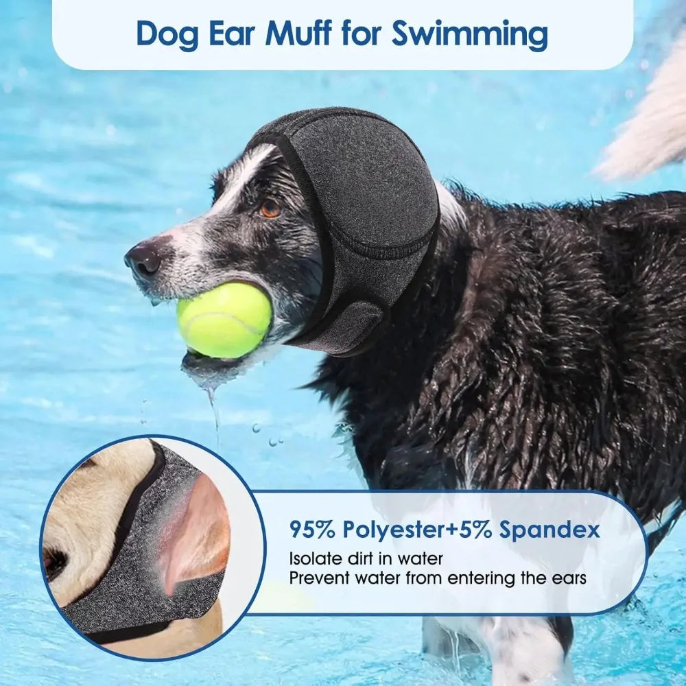 Waterproof Dog Ear Muffs For Swimming Grooming