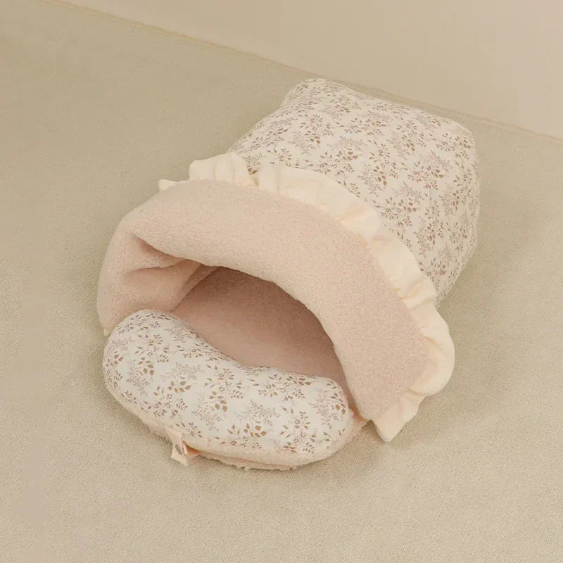 Plush Sleeping Bag for Small Dogs Stroller Outdoor Use