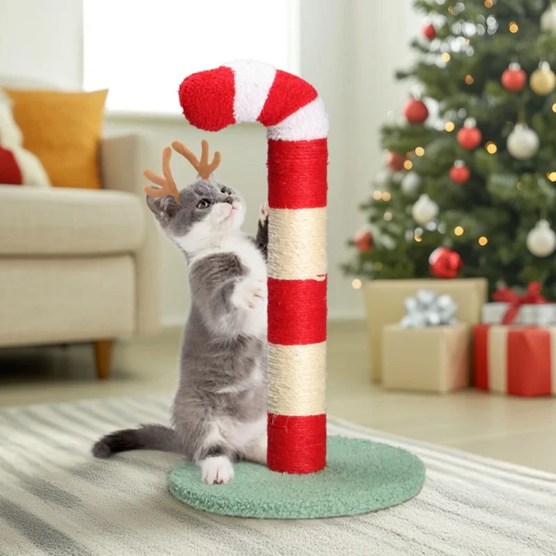 Christmas Cat Tree Scratcher Board Premium Sisal Construction