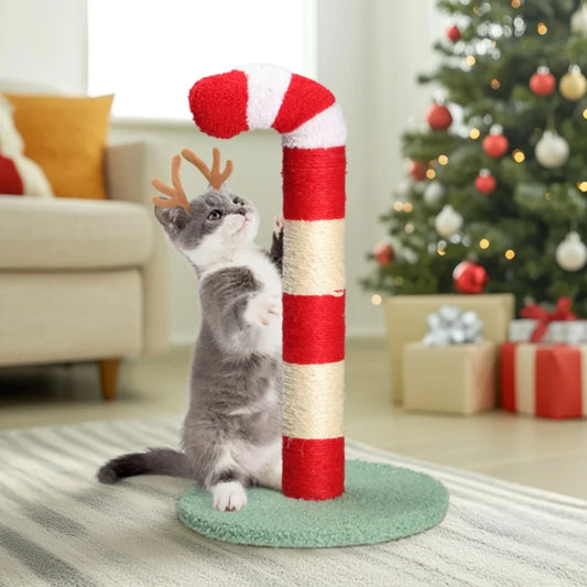 Christmas Cat Tree Scratcher Board Premium Sisal Construction