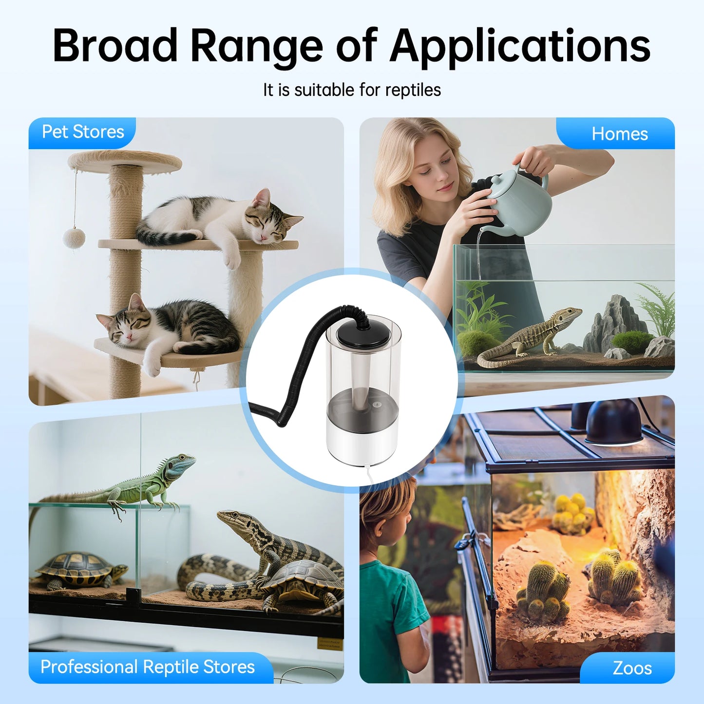 High-concerned Reptile Mister Humidifier Terrarium Fogger