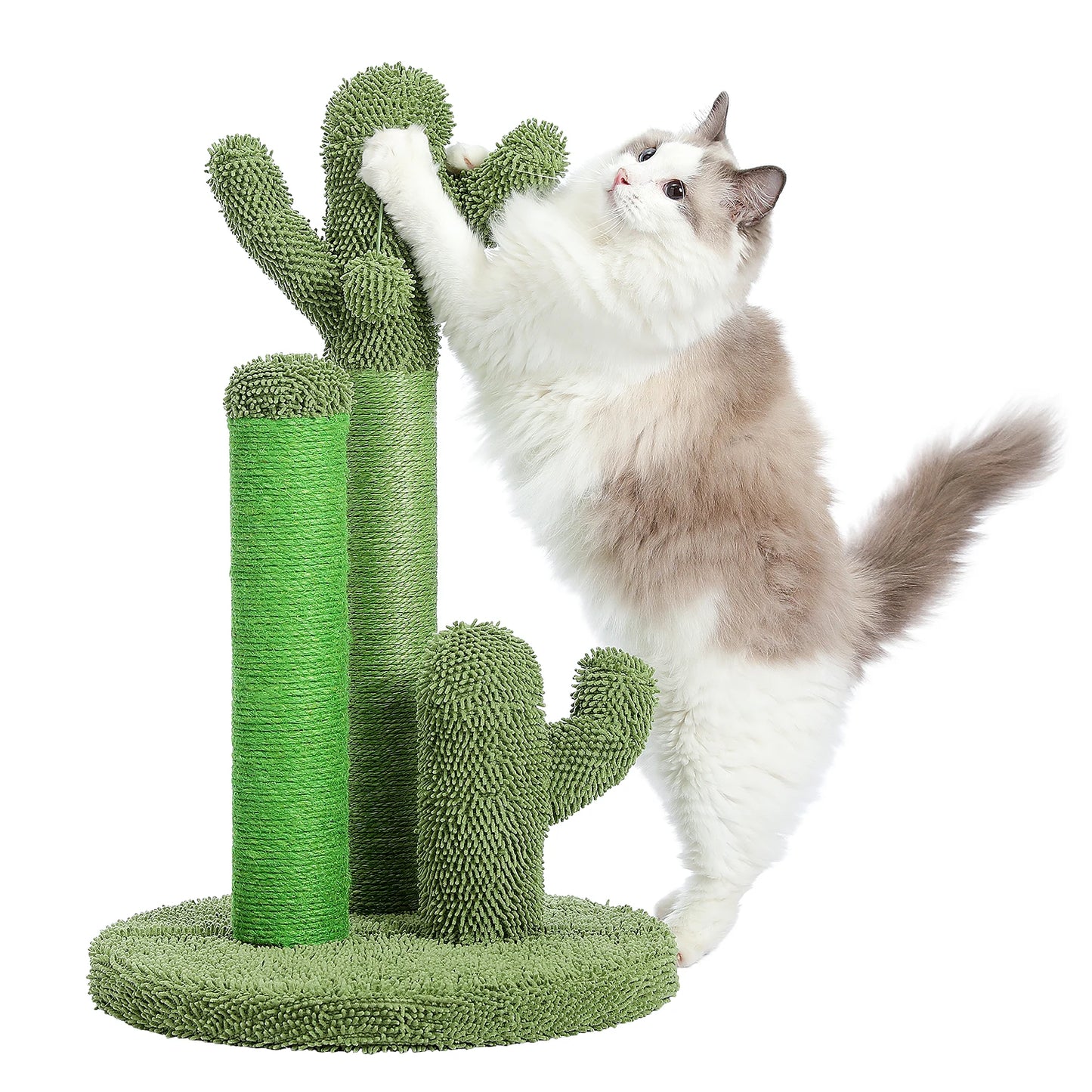 Cactus Cat Scratcher Post With 3 Scratching Poles