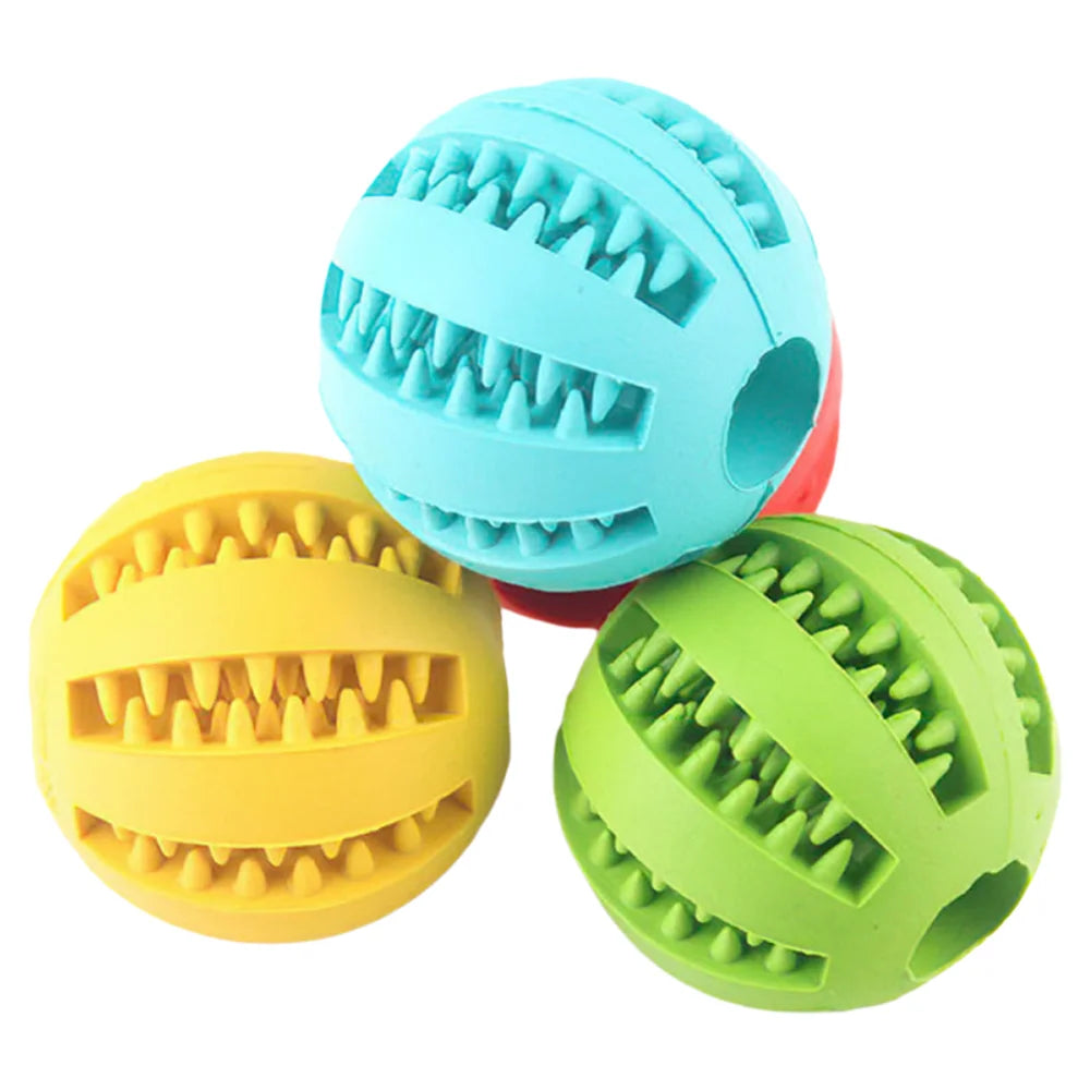 Durable Rubber Dog Puzzle Ball For Teething And Biting Training