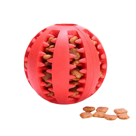 Durable Rubber Dog Puzzle Ball For Teething And Biting Training