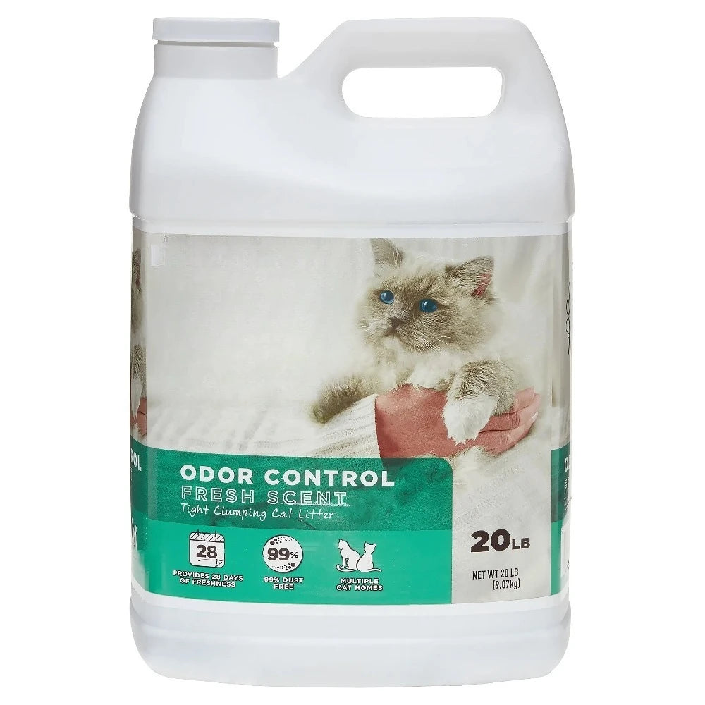 Scoopable Clumping Cat Litter Fresh Scent Multi Cat 4 Pack