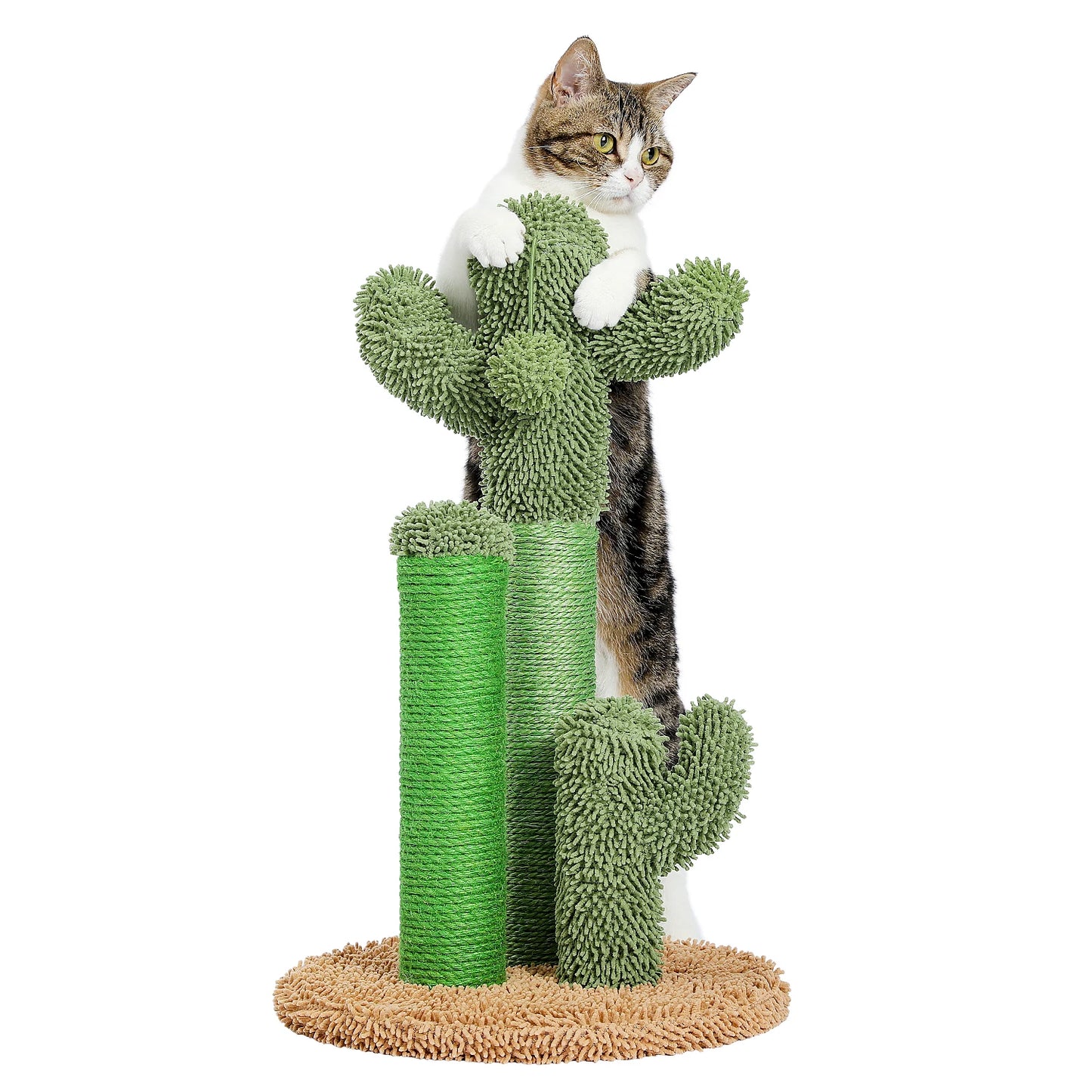 Cactus Cat Scratcher Post With 3 Scratching Poles