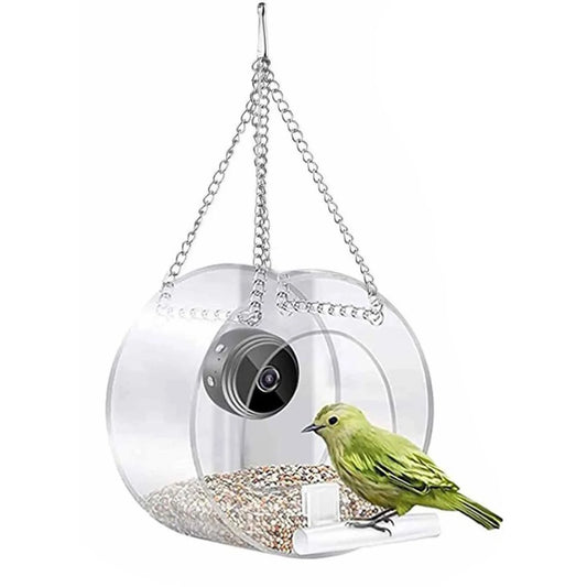Smart Bird Feeder Acrylic With Camera 1080P HD Outdoor Garden