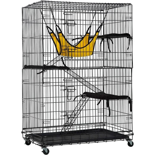 High Concerned Cat Cage 4 Tier Playpen With Free Hammock