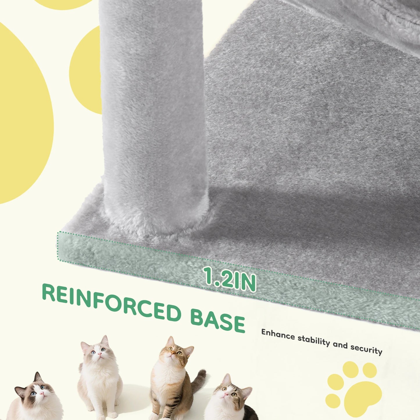 Four Level Cat Tree For Indoor Multi Cat Play And Scratching Sisal Posts