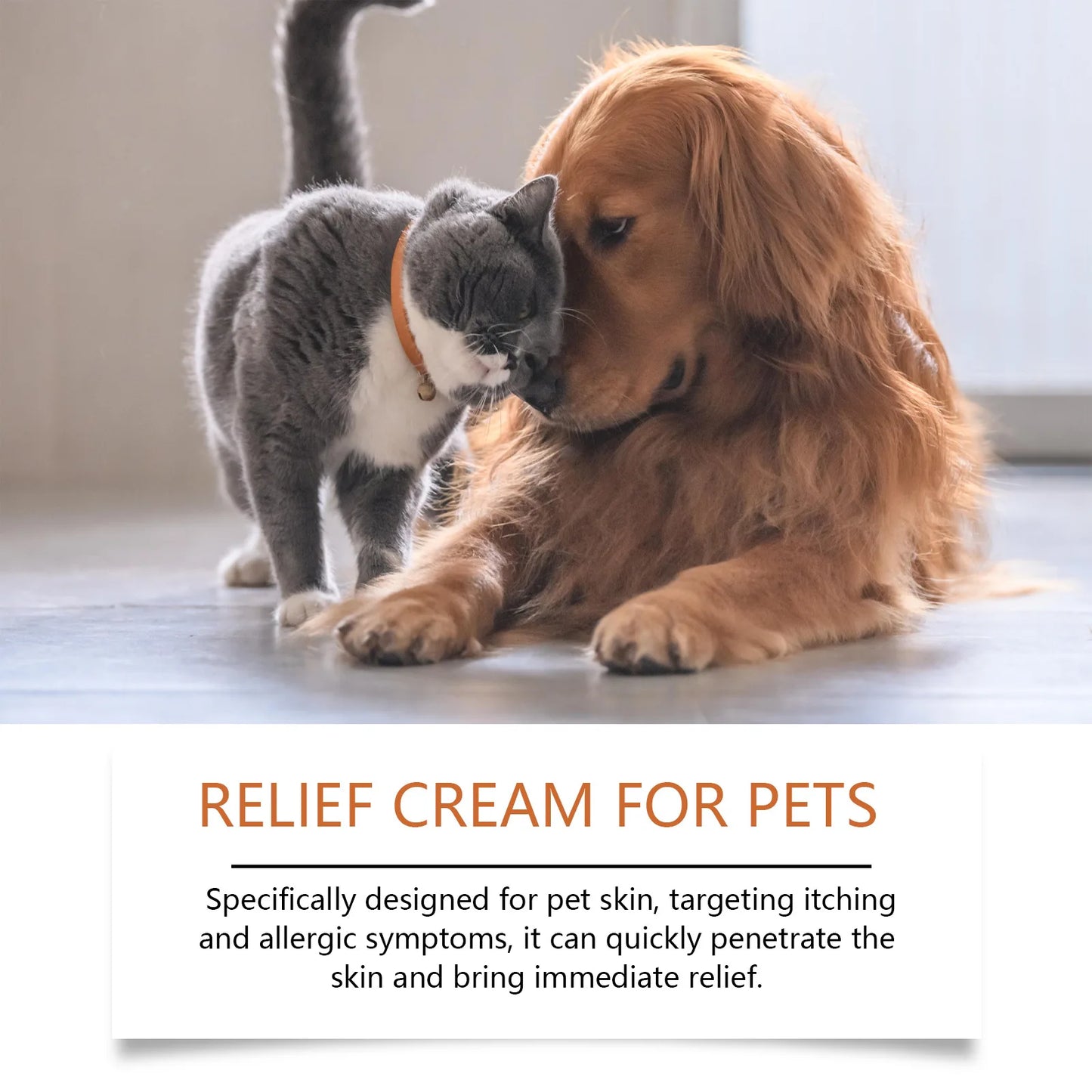 Pet Skin Care Cream for Cats and Dogs Itching Relief Ringworm
